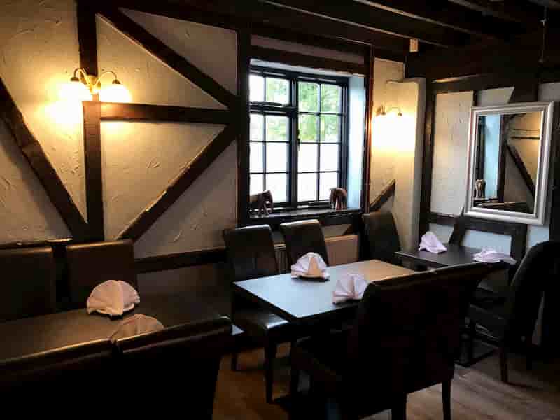 View from inside the restaurant